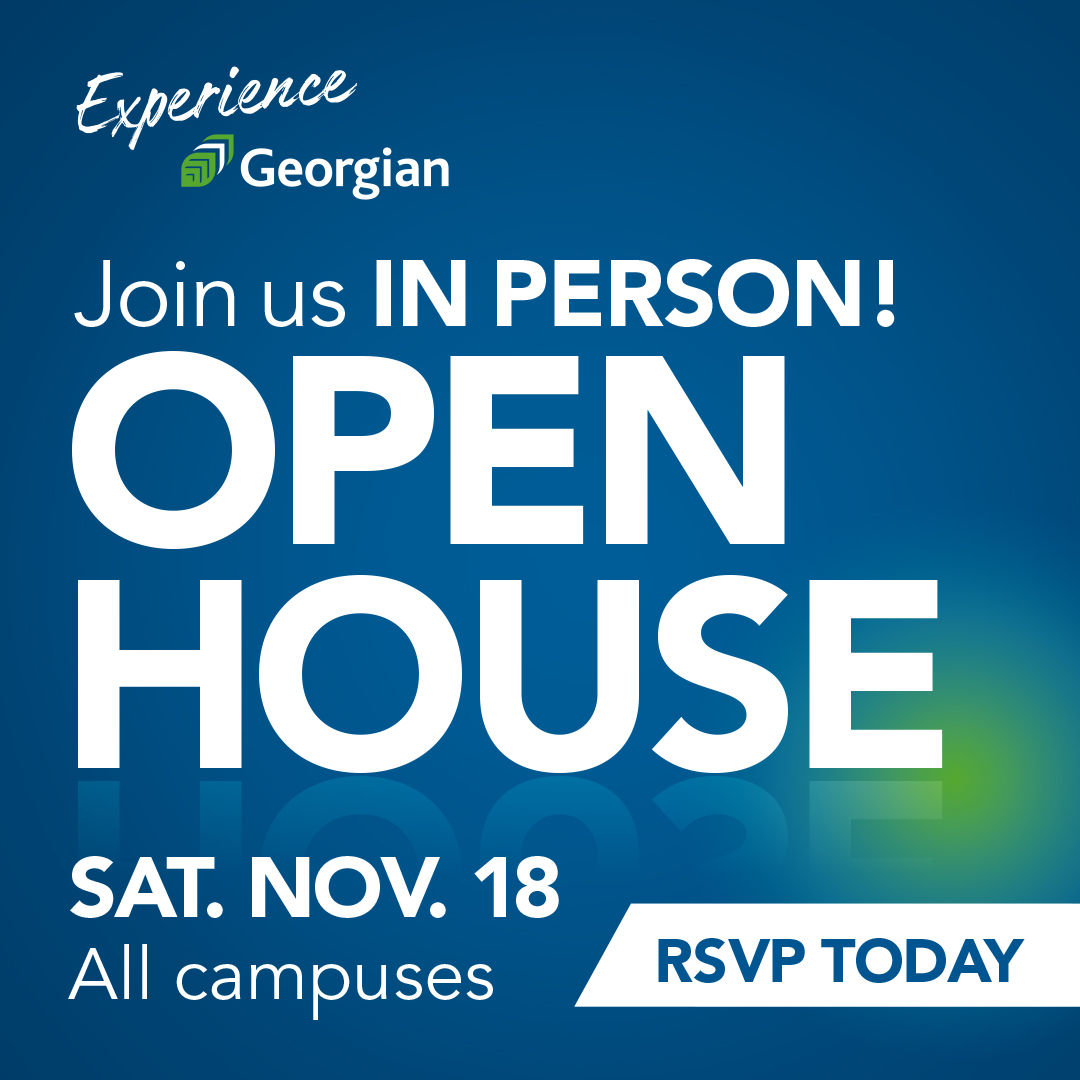 Joi us in person! Open House Saturday November 18